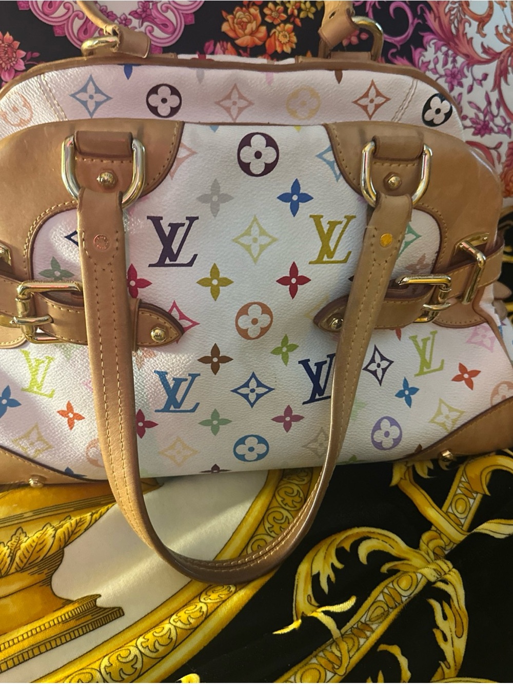 Louis Vuitton Claudia Murakami Multicolor Monogram Handbag - Beautiful